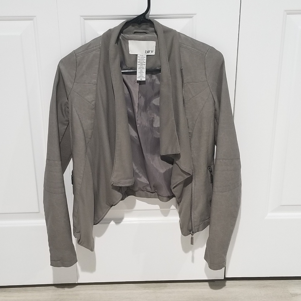 Bar lll grey moto jacket